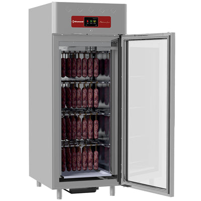 Rijpingskasse til tørmodning for delikatesser 850 liter ventileret, 1 glasdør 20x GN 2/1