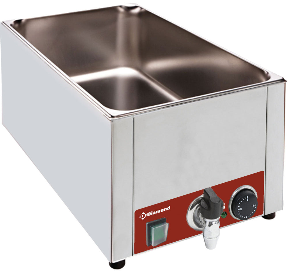 Elektrisk bord Bain-Marie GN 1/1 - 150 mm + vandhane