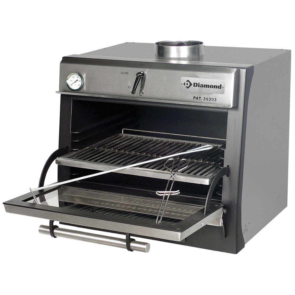 Kulgrill-BBQ, GN 1/1 (60 Kg/h)/ Rustfrit stål