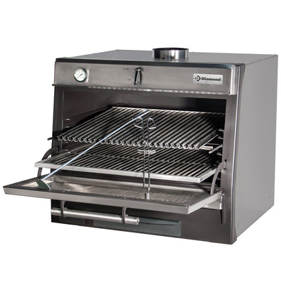 Kulgrill-BBQ, GN 1/1 + GN2/4 (75 Kg/h)/ Rustfrit stål
