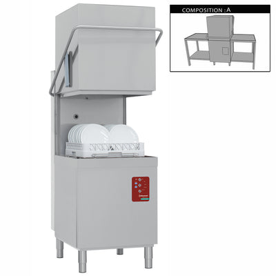 Hætteopvasker komplet, bestående af, 2030x818x1530 mm (DCS9/6/A)