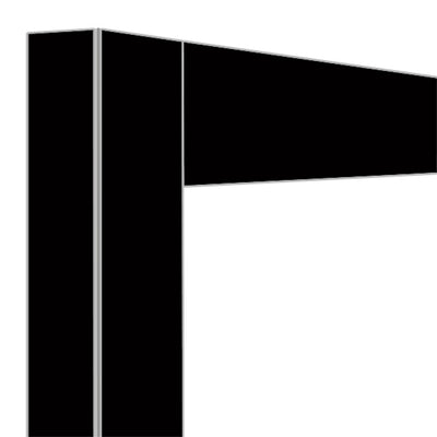 Deco display 216Lt. black matt