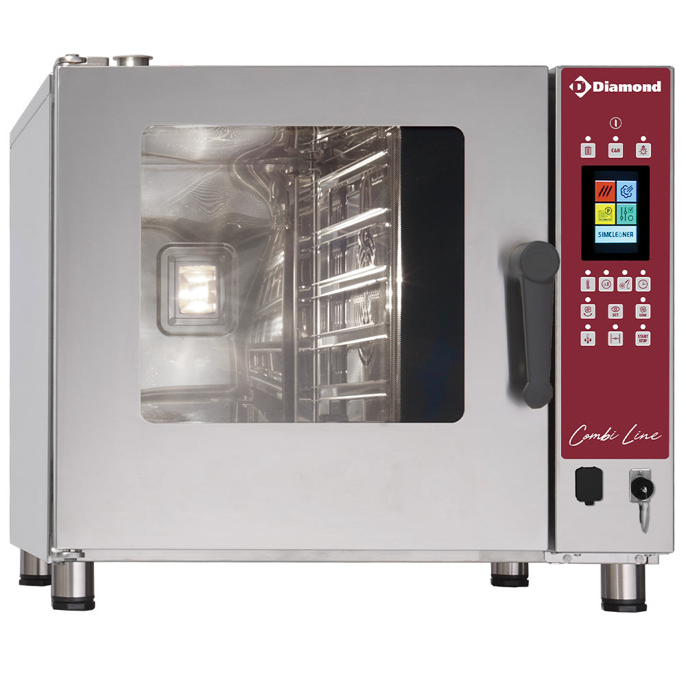 Elektrisk ovn, TOUCH SCREEN damp/konvektion, 5x GN 1/1 - SELVRENSENDE