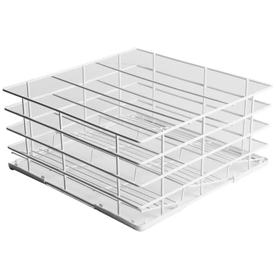 Kurv til glas Ø110 mm, 400x400 mm Rilsan, 373x380x170 mm