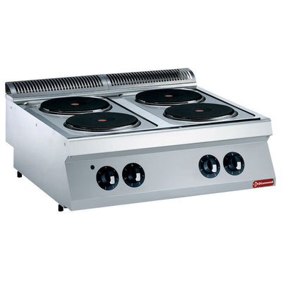 Electric cooker, 4 rounded plates -TOP-