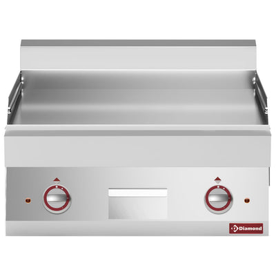 Flad elektrisk stegeplade -Top, 700x650x280 mm