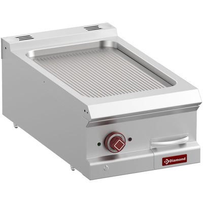 Electric fry top ribbed, module 1/2 -Top-