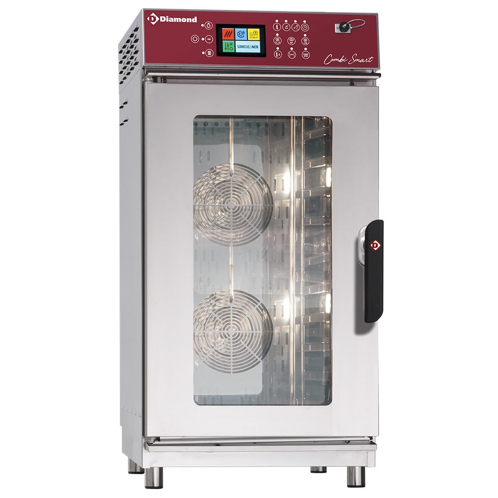 Elektrisk ovn, damp/konvektion, 11x GN1/1 Touch Screen + Selvrensende