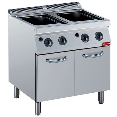 Gas pasta cooker, 2x 24,5 liters, on board (without baskets)