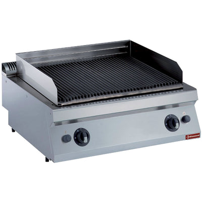 Gas grill i lavasten, jernrist 1 mod. -TOP-