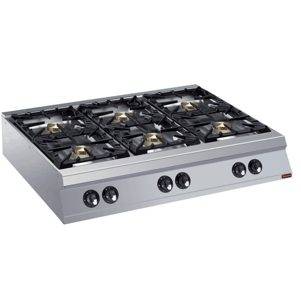 Gas cooker 6 burners -TOP-