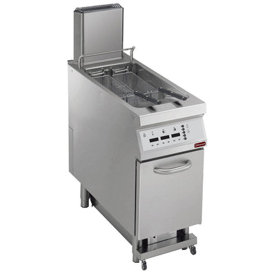 Gas fryer 1 basin in "Y" 23 liters, on undercarriage, "DIGIT"