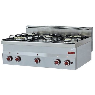 Gas cooker 5 burners -Top- + KIT NOOZLES - G30 - LPG