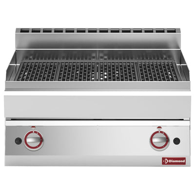 Gas dampgrill, med støbejerns grillrist -Top-