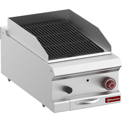 Lavastone grill, modul 1/2, rist i støbejern "double sided"-Top-