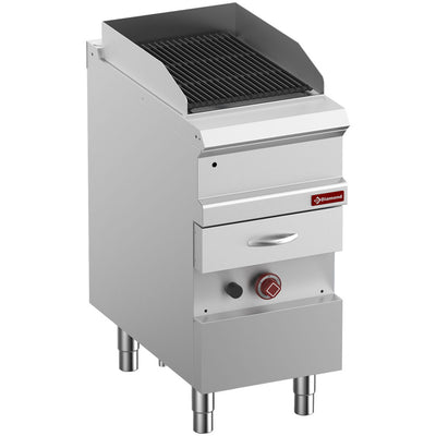Gas dampgrill, modul 1/2, rist i støbejern "dobbeltsidet"