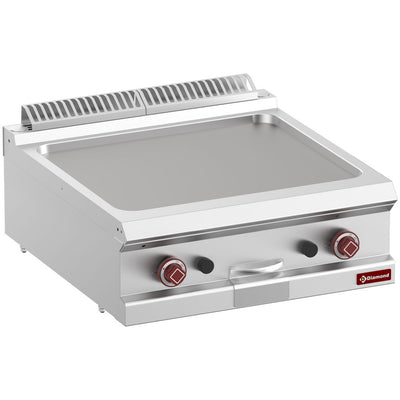 Gas fry top smooth, module 1/1 -Top-