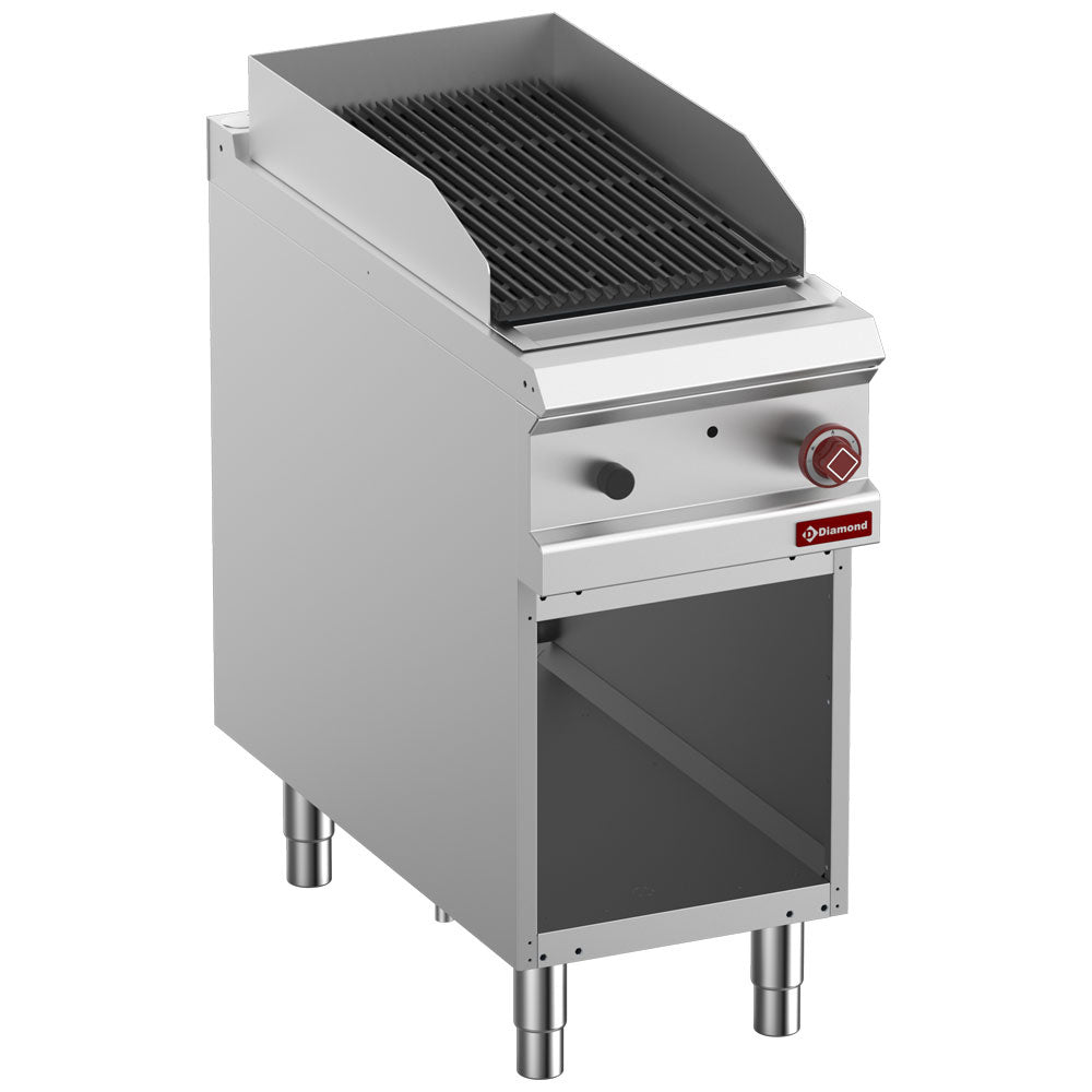 Lavastone grill, 1/2 modul, 2-sidet