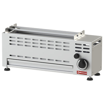 Gas skewer grill - 1 burner - 1 x7 KW