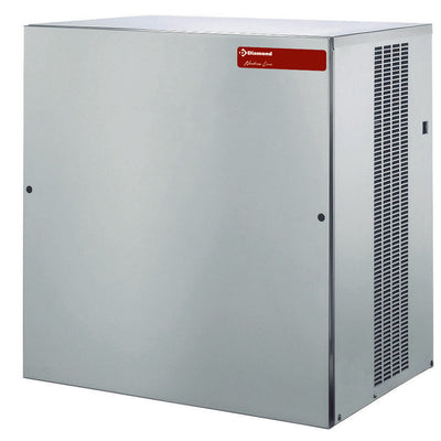 Flad isterningemaskine 200 kg, uden opbevaring -AIR, 770x550x805 mm (ICEV500A-R2)
