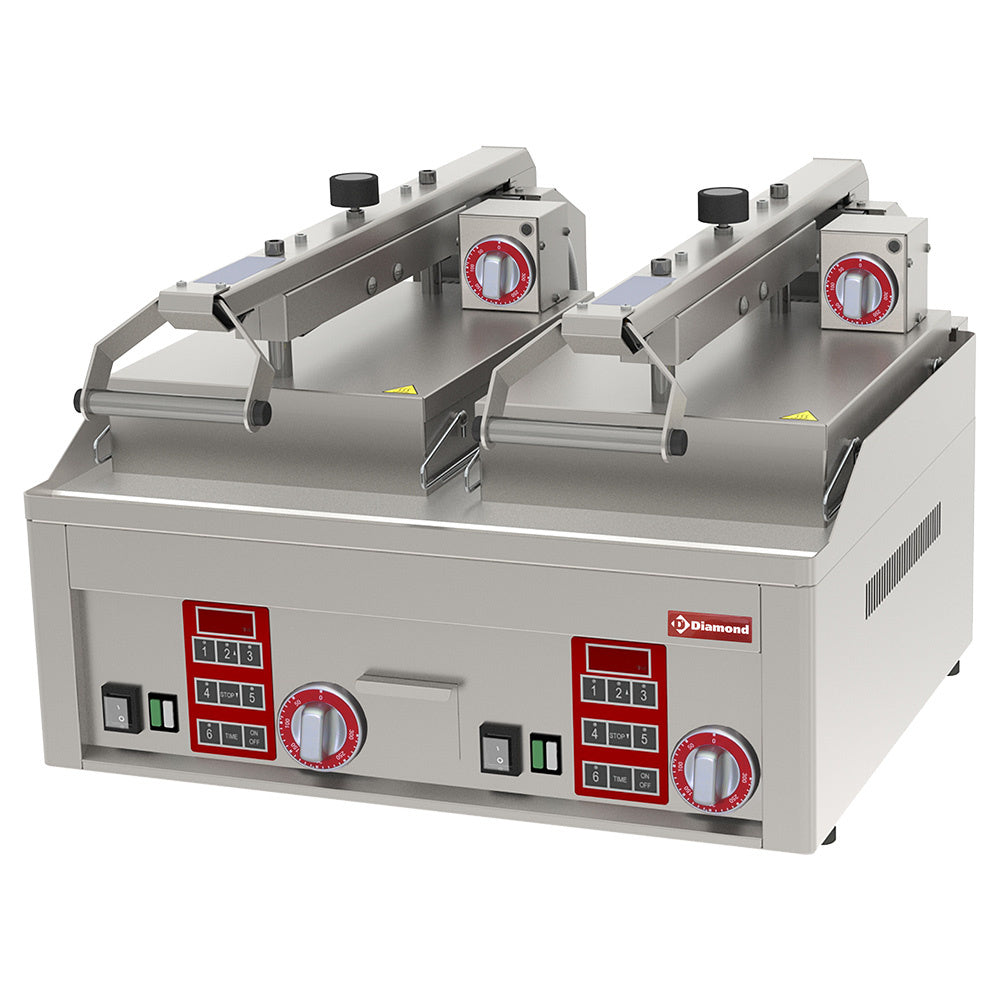 Smooth, chrome Clam Grill, 4x 230/1V