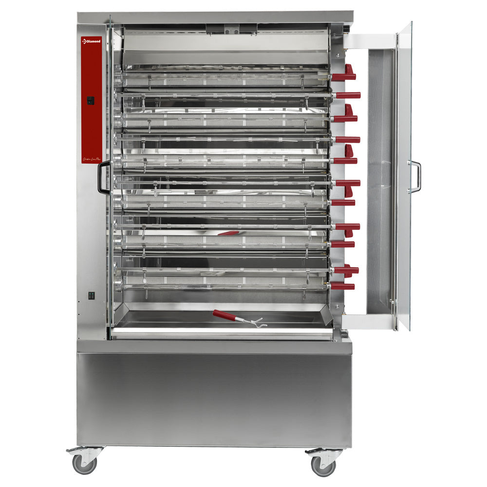 Chicken gas roaster, 11 spits (66 chickens)