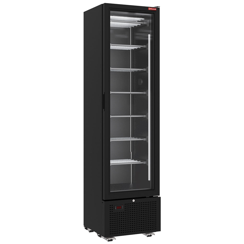 Negative refrigerated display 221 liters - 7 fixed levels - BLACK