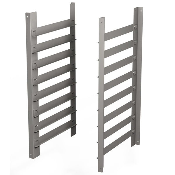 Struktur til plader, 8 niveauer, til undervogn + Undervogn oven, med nederste hylde