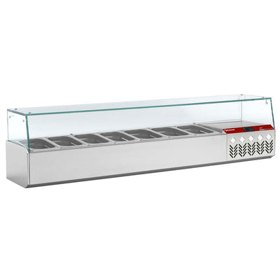Kølet struktur GN 6x1/4, 1x1/9, med højre glas