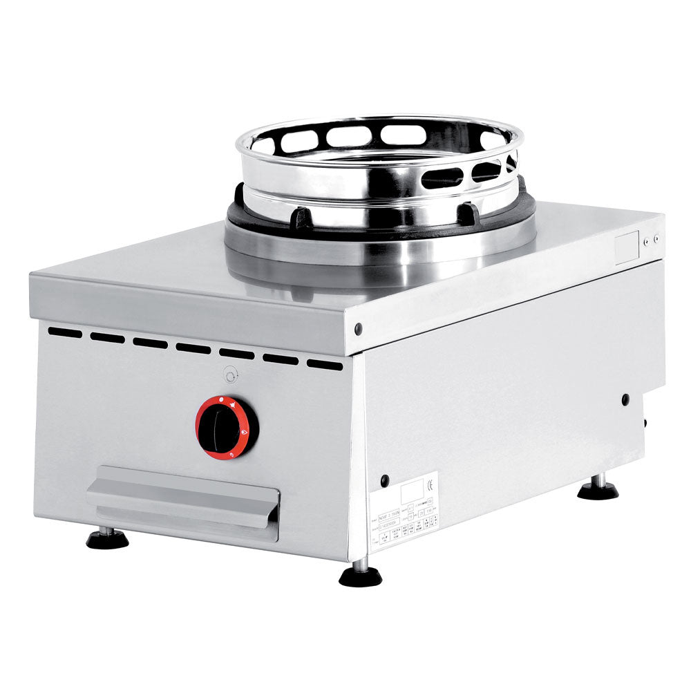 Tabletop gas wok burner, single burner (13 kW)