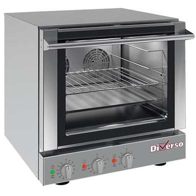 Electric convection oven, 4x 460x340 mm + salamander
