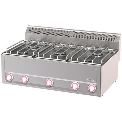 Gas cooker 5 burners, -Top-