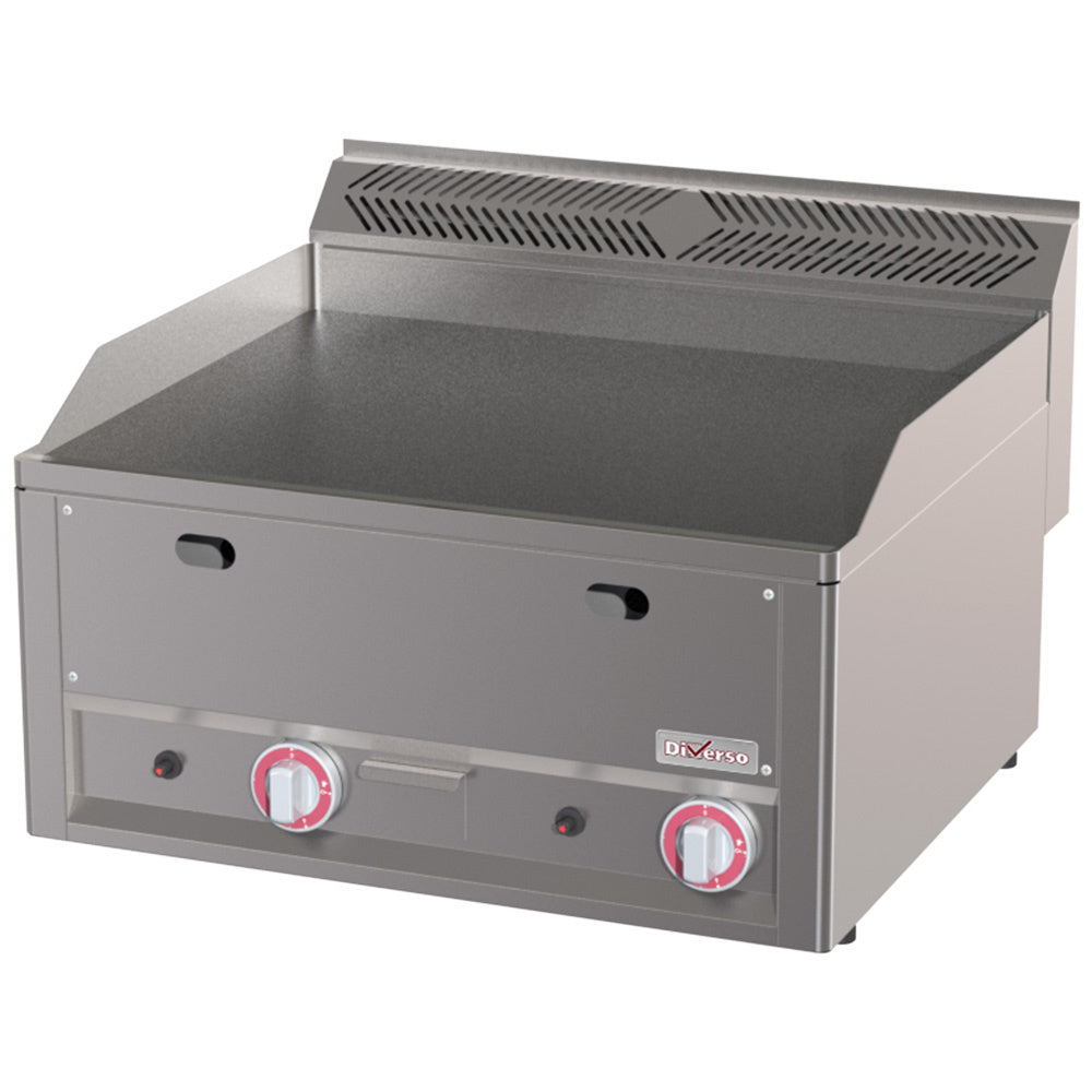 Dobbelt gas flad stegeplade -Top-