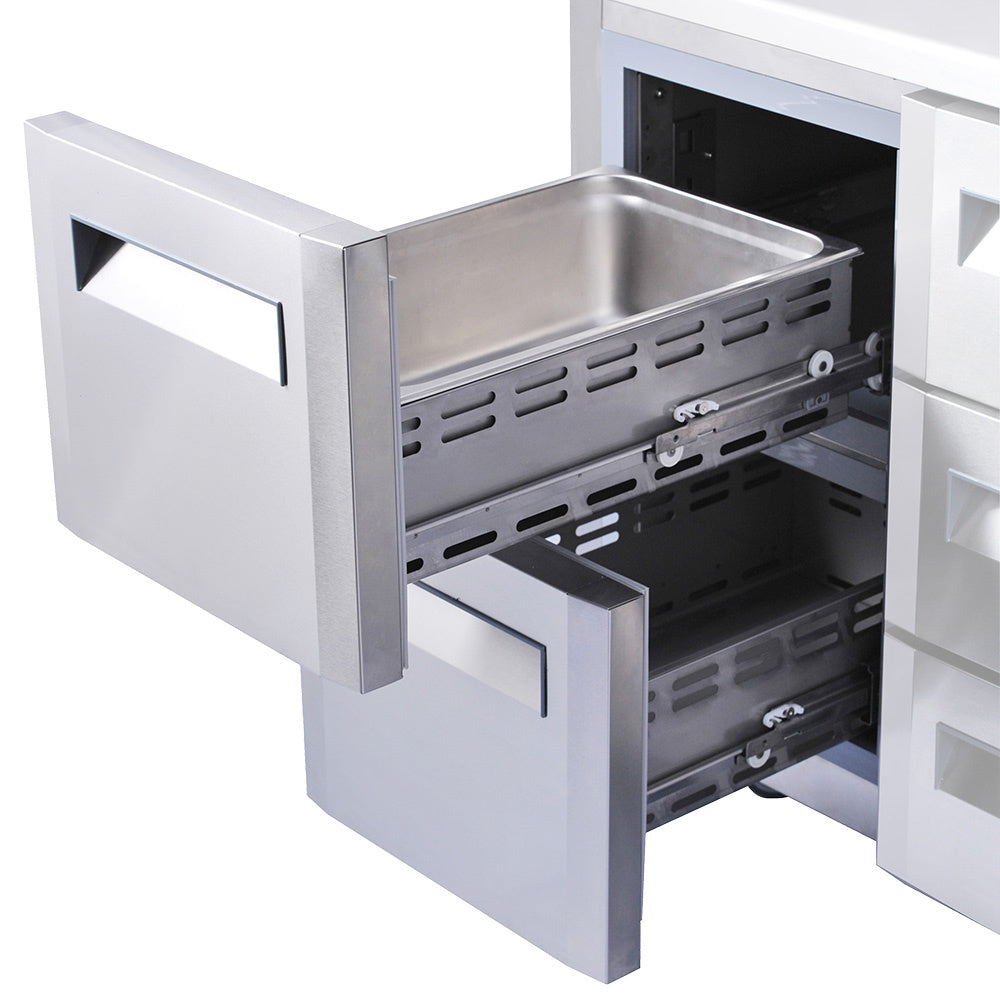 Kit block 2 drawers (1/2 + 1/2)