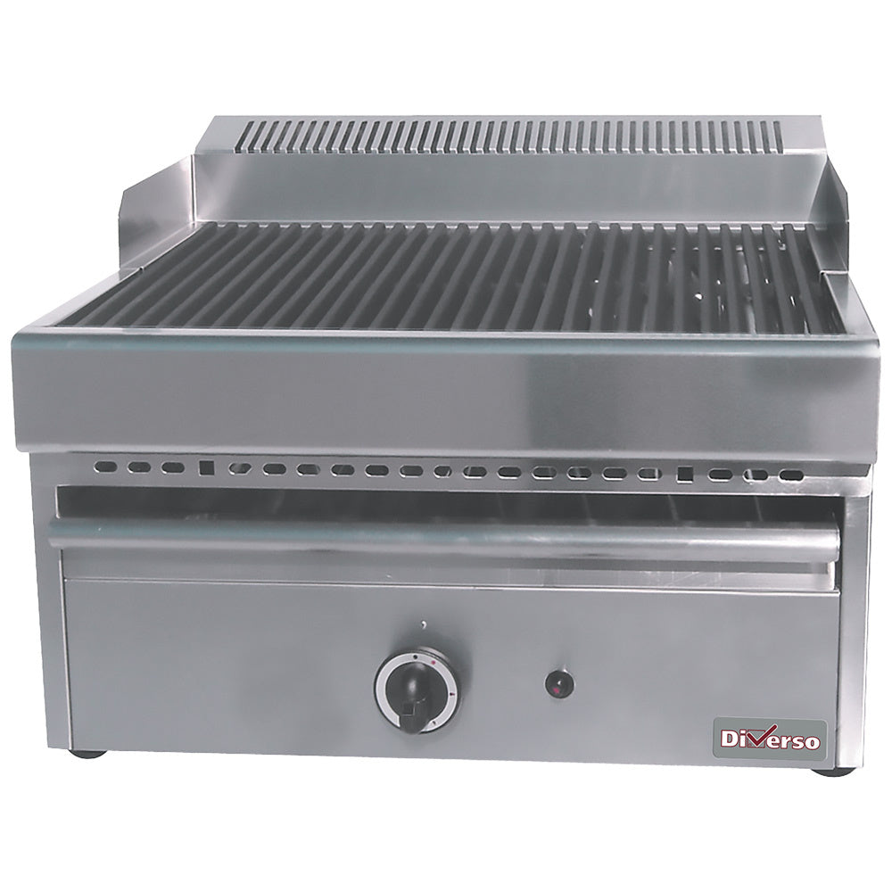 Gas dampgrill med grillrist i støbejern -Top-