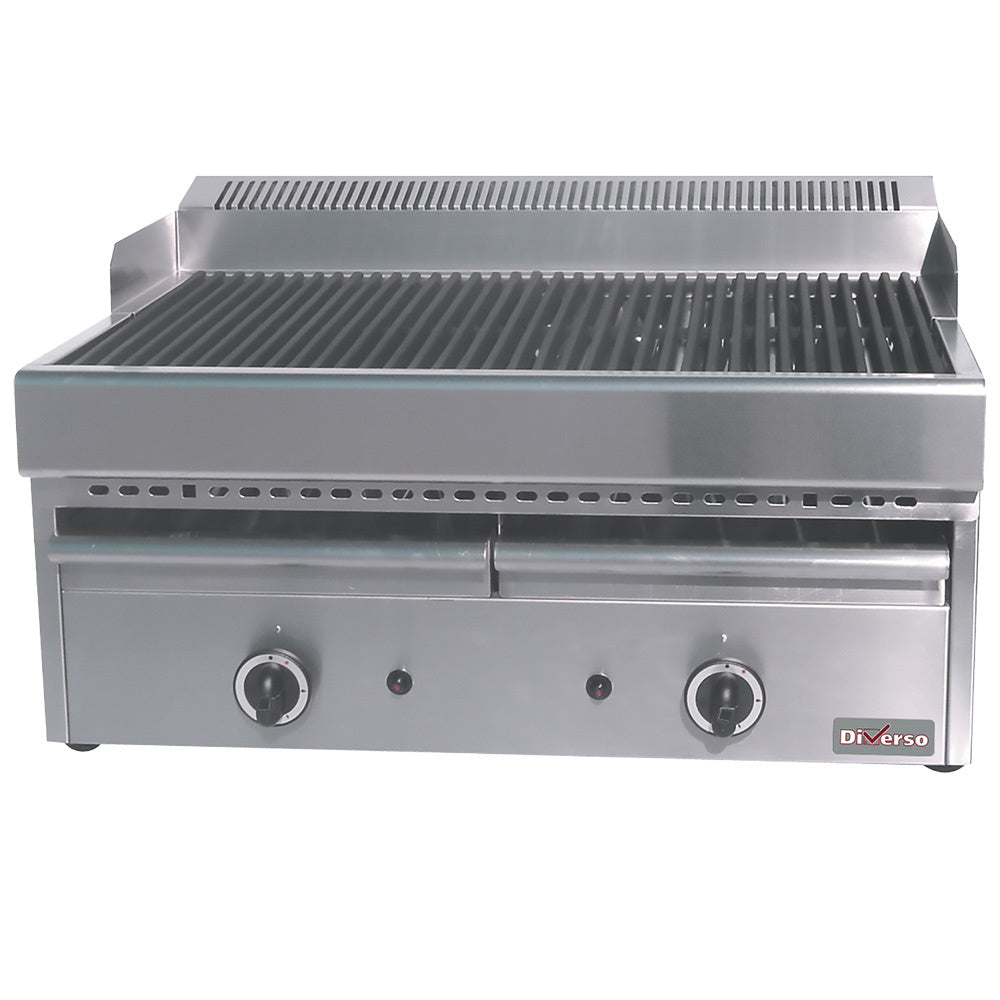 Gas dampgrill med grillrist i støbejern -Top-