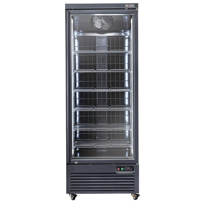 Vertikal fryservitrine, 560 liter - SORT