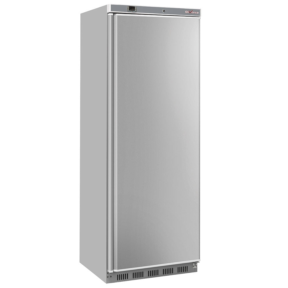 Ventileret køleskab, 400 liter. rustfrit stål