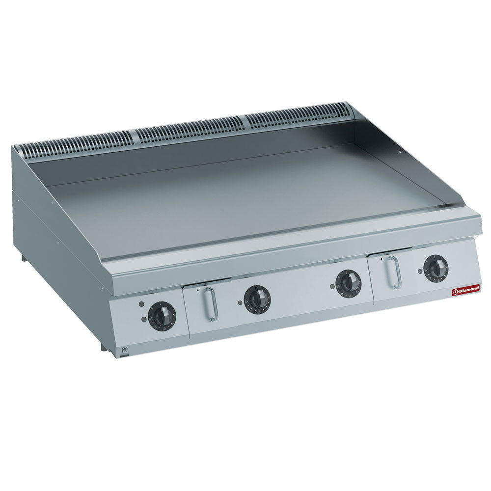 Flad elektrisk stegeplade HP, nitro krom -TOP-