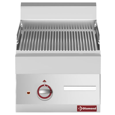 Ribbet elektrisk stegeplade -Top-