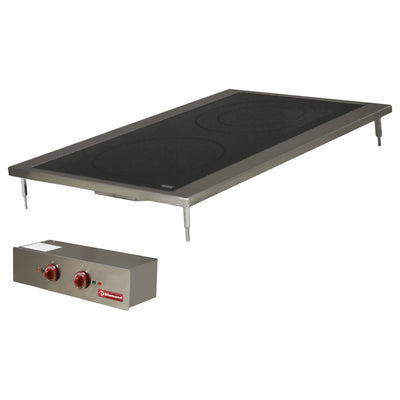 Electric cooker, 2 vitroceramic plates, drop in