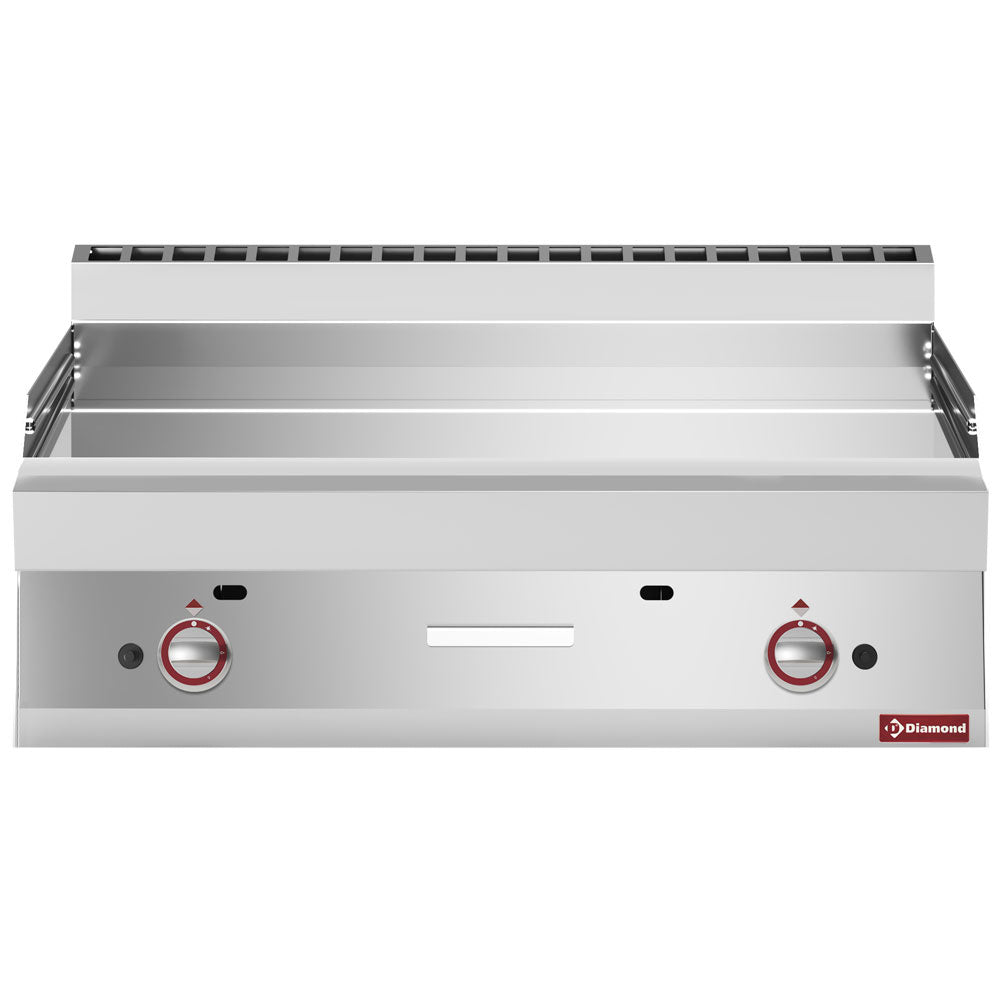 Baking plate gas EXTRA-LARGE, flat chromed
