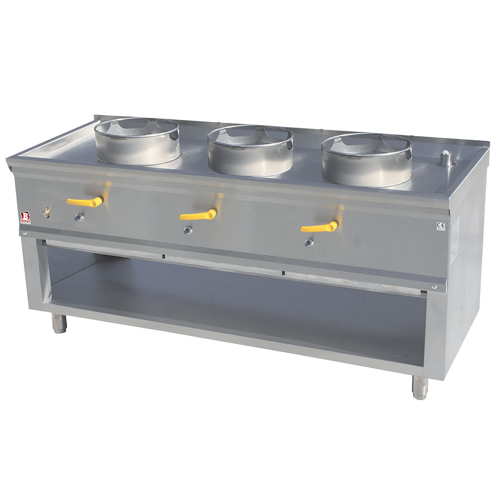 Wok stove 3 burners