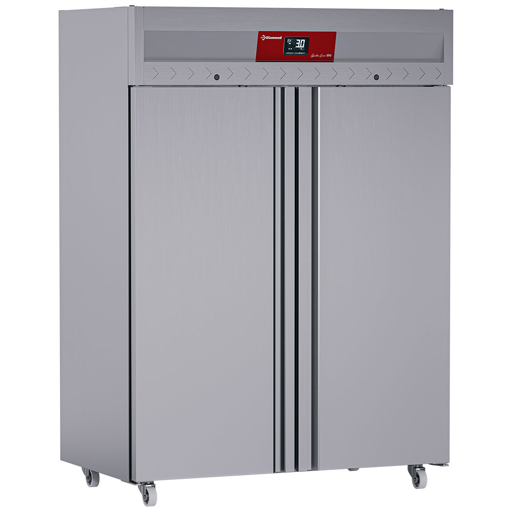 Ventilated refrigerator 1400 liters 2 doors GN 2/1, on wheels
