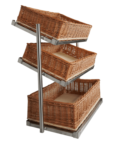 BREAD BASKETS ETAGERE 3 HIGH WIDE MODEL INCL. BASKETS