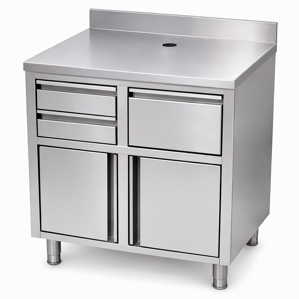 RUSTFRI KAFFEARBEJDSBORD 1000X600X1150