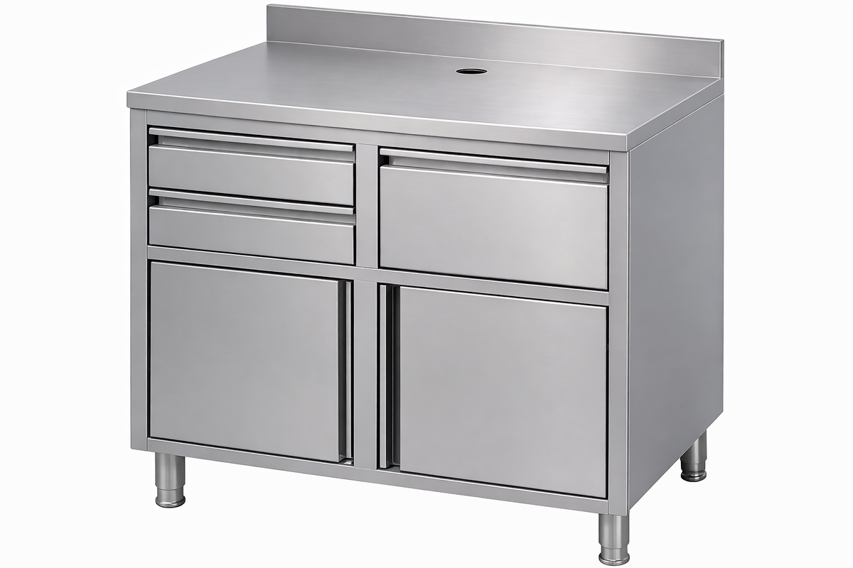 RUSTFRI KAFFEARBEJDSBORD 1250X600X1150