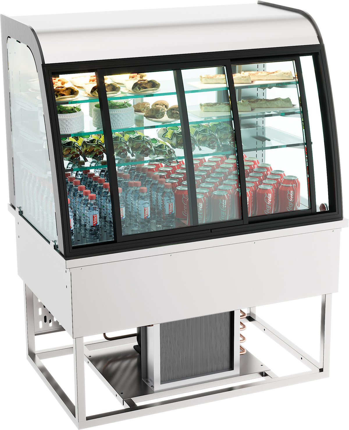 DROP-IN REFRIGERATED DISPLAY 200L SLIDING DOORS