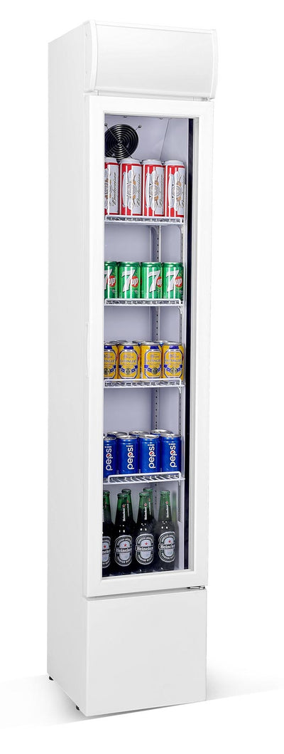 GLASDØR KØLESKAB SMALT