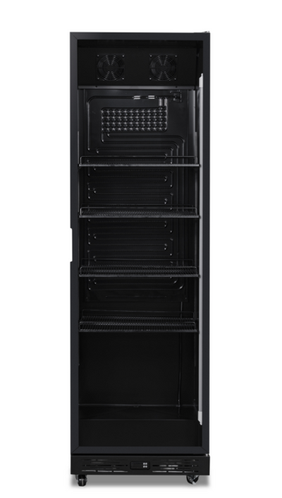 REFRIGERATOR 1 GLASS DOOR BLACK NAP-360
